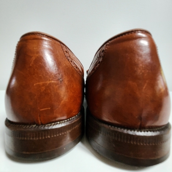 Florsheim Barletta Series Men's Brown Leather Wingtip Loafer Size 9D - Picture 9 of 12